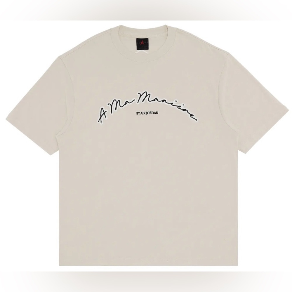 Professional Athletes A Ma Maniére x Air Jordan Short Sleeve Tee Cream – Size XL